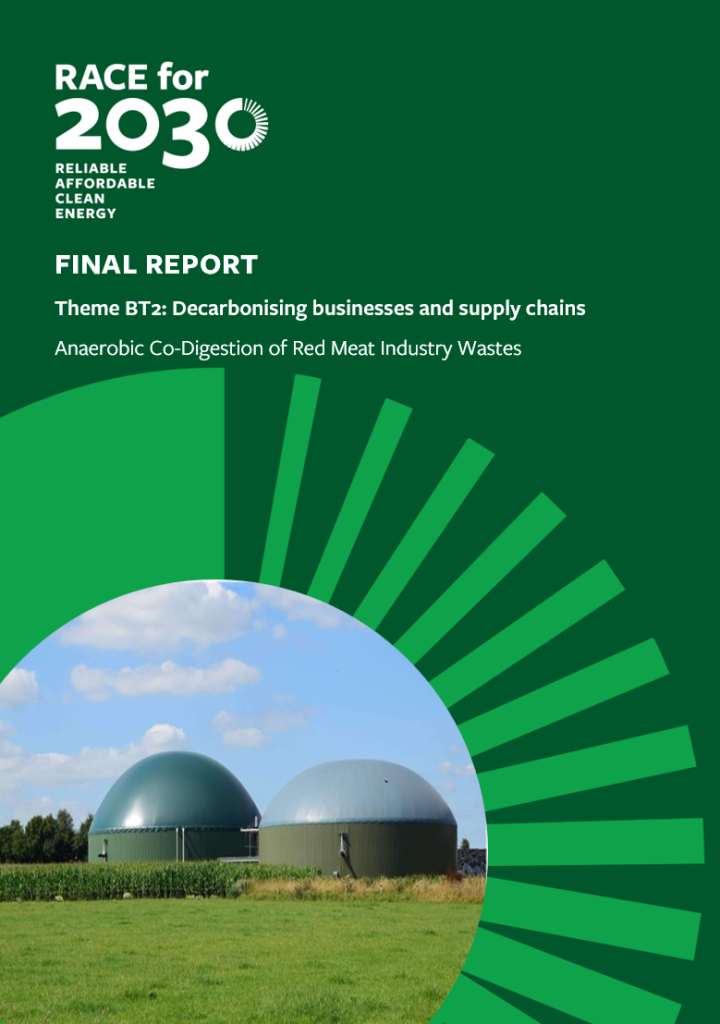 Anaerobic co-digestion of red meat industry wastes final report