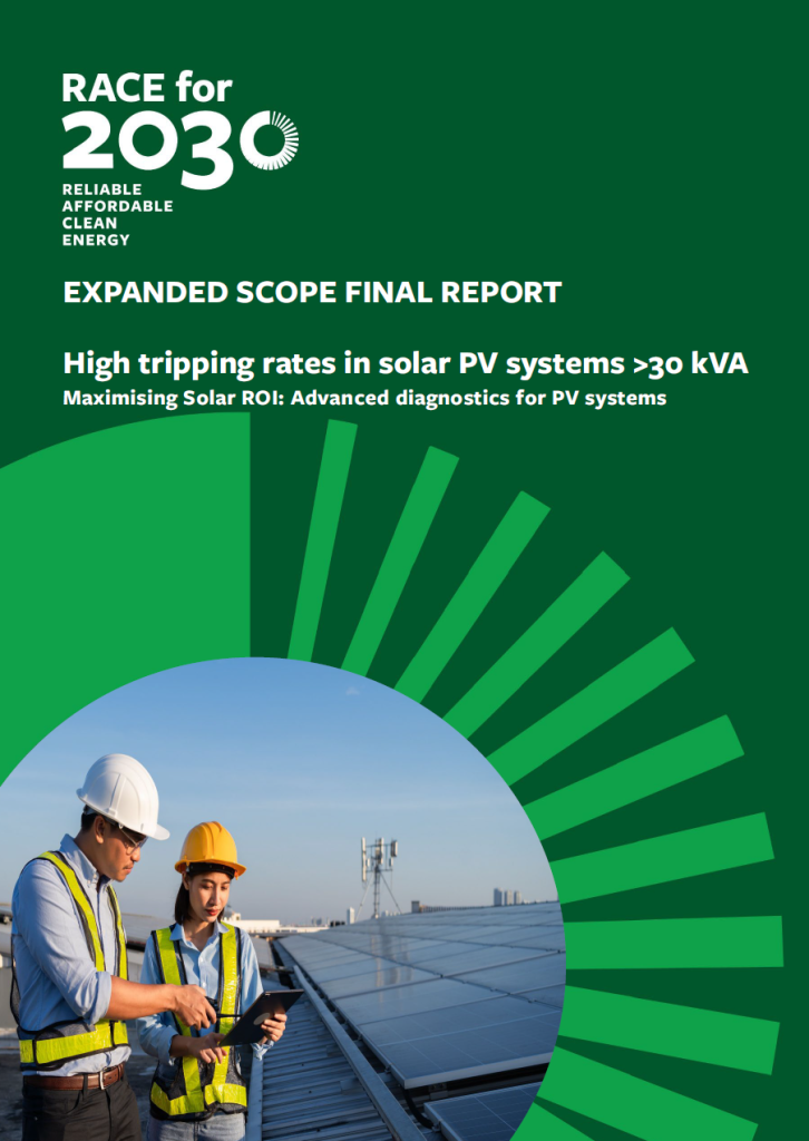 High tripping rates in solar PV systems >30 kVA final report